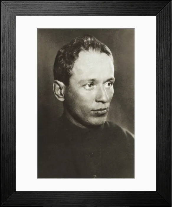 Framed Print : SHOLOKHOV, Mikhail Aleksandrovich (1905-1984). Russian writer and novellst, Nobel Prize in 1965. AISA / Everett Collection**US SALES ONLY**
