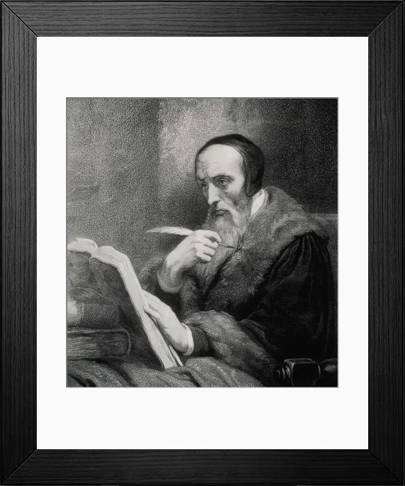 Framed Print : CALVIN, John (1509-1564). Engraving. AISA / Everett Collection**US SALES ONLY**