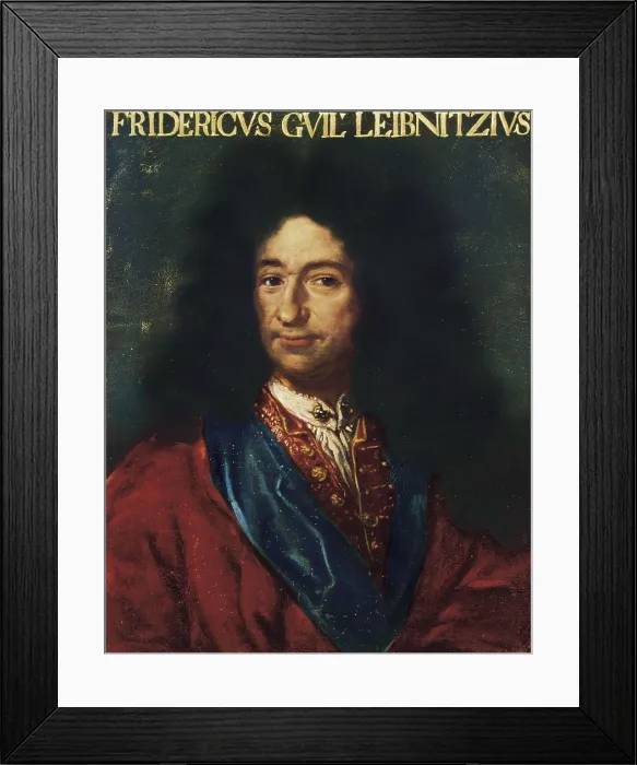 Framed Print : LEIBNIZ, Gottfried Wilhelm (1646-1716). Oil on canvas. ITALY. Florence. Galleria degli Uffizi (Uffizi Gallery). AISA / Everett Collection**US SALES ONLY**