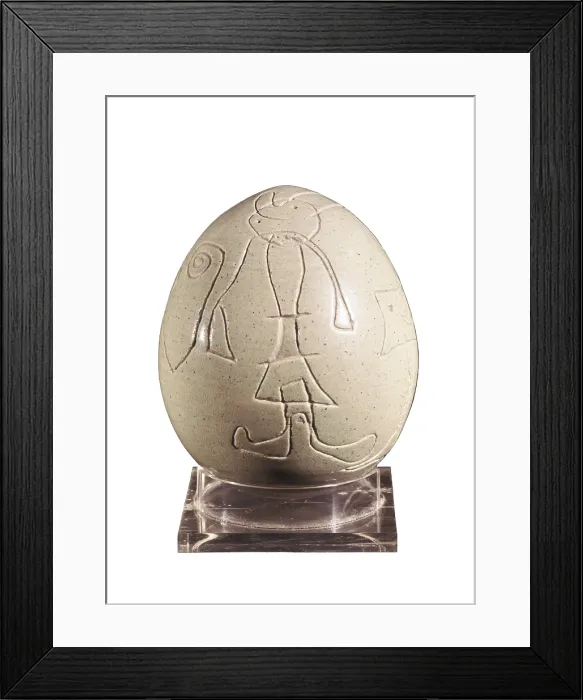 Framed Print : MIRO, Joan (1893-1983). Green Egg. 1956. Sculpture. FRANCE. Paris. Galerie Maeght (Maeght Gallery). AISA / Everett Collection - Image has fine art copyright