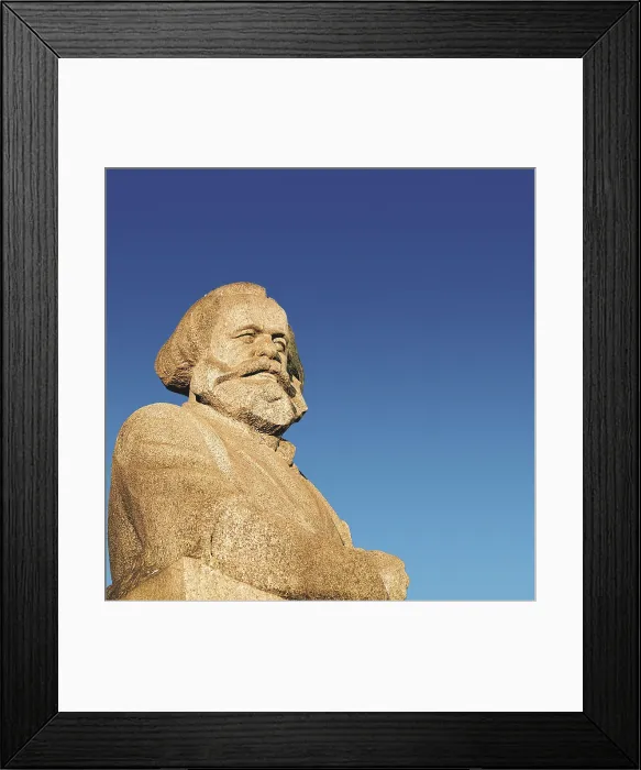 Framed Print : MARX, Karl (1818-1883). Upper Dtail of the monument to Karl Marx. Sculpture. RUSSIA. Moscow. Sverdlov Square. AISA / Everett Collection**US SALES ONLY**