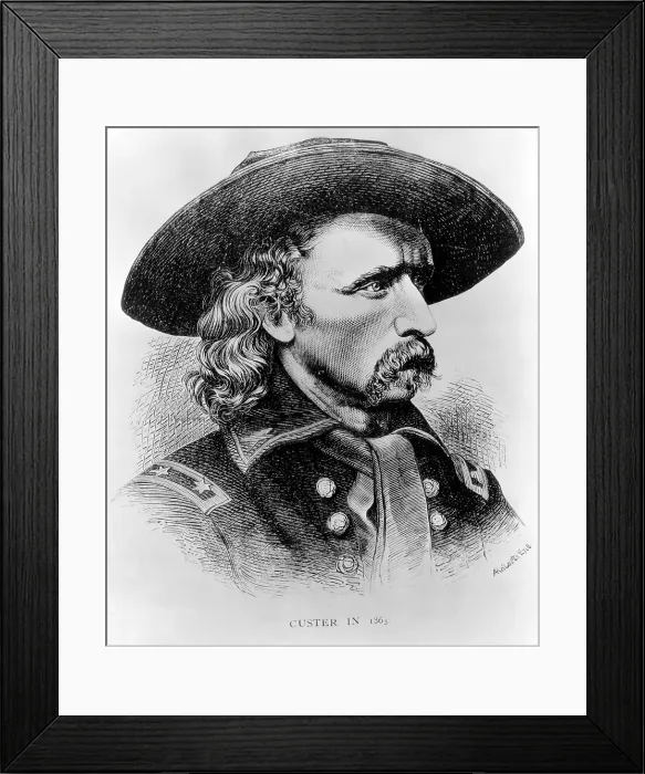Framed Print : General George Custer, 1865. Courtesy: CSU Archives / Everett Collection Framed Print : General George Custer, 1865. Courtesy: CSU Archives / Everett Collection