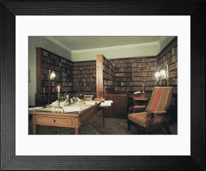 Framed Print : PUSHKIN, Aleksandr Sergeyevich (1799-1837). Russian writer. Writer's studio. RUSSIA. SAINT PETERSBURG. Saint Petersburg. Alexander Pushkin House Museum