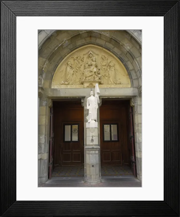 Framed Print : FRANCE. Biarritz. Entrance of the church of Saint-Eugnie. AISA / Everett Collection**US SALES ONLY**