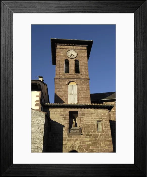 Framed Print : FRANCE. Saint-Jean-Pied-de-Port. Tower of the church. AISA / Everett Collection**US SALES ONLY** Framed Print : FRANCE. Saint-Jean-Pied-de-Port. Tower of the church. AISA / Everett Collection**US SALES ONLY**