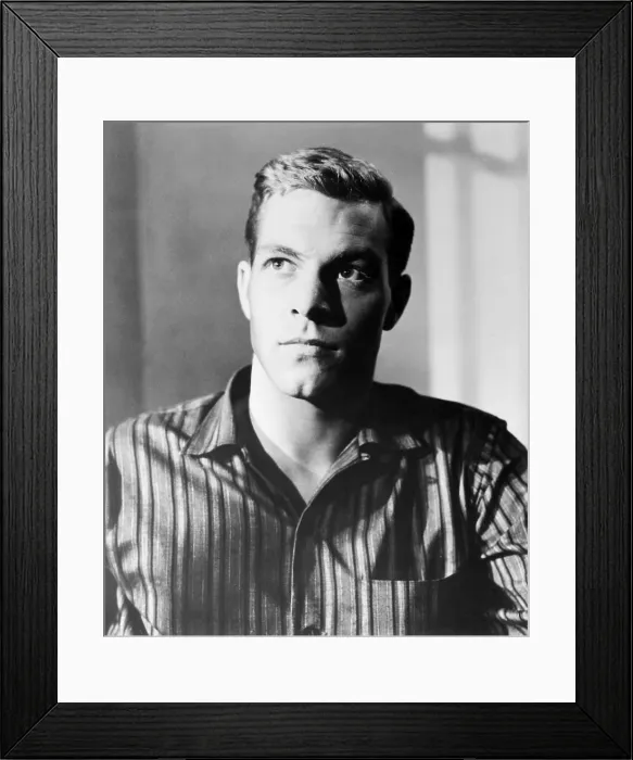 Framed Print : FOUR BOYS AND A GUN, James Franciscus, (in his film debut), 1957