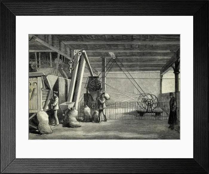 Framed Print : Spain (1884). Fombuena Mill. Engraving. AISA / Everett Collection**US SALES ONLY**