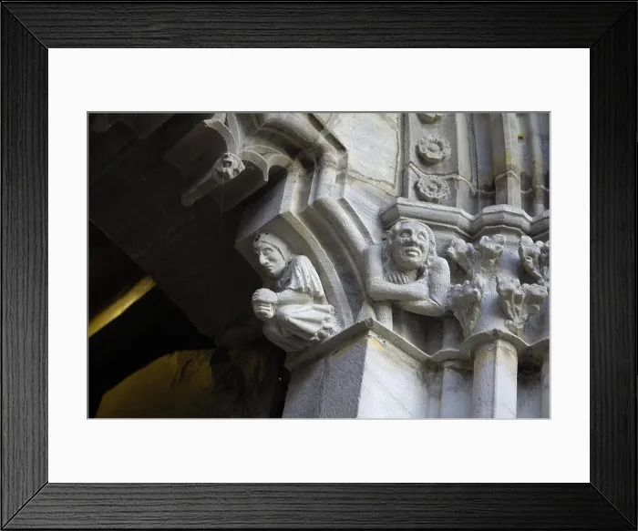 Framed Print : FRANCE. Saint-Jean-Pied-de-Port. Town church. Detail of the faade. AISA / Everett Collection**US SALES ONLY** Framed Print : FRANCE. Saint-Jean-Pied-de-Port. Town church. Detail of the faade. AISA / Everett Collection**US SALES ONLY**