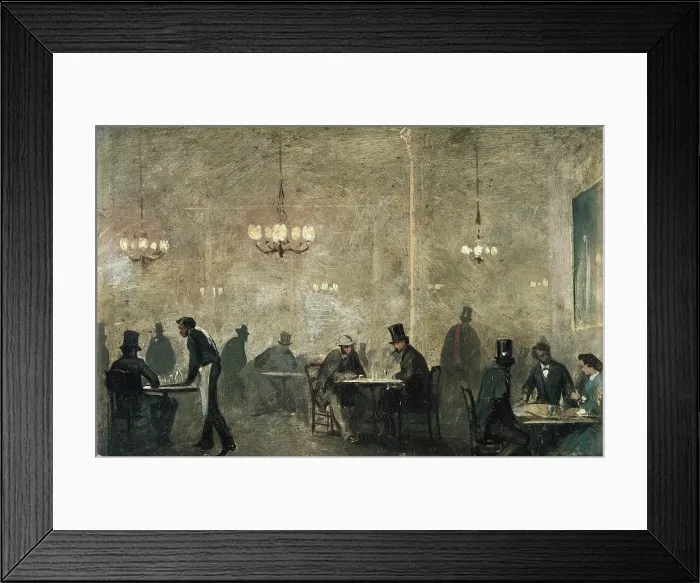 Framed Print : ESQUIVEL Y SUAREZ DE URBINA, Antonio Mara (1806-1857). The Caf. 1830s. Oil on tinplate. Romanticism. Oil. SPAIN. Bilbao. Bilbao Fine Arts Museum Framed Print : ESQUIVEL Y SUAREZ DE URBINA, Antonio Mara (1806-1857). The Caf. 1830s. Oil on tinplate. Romanticism. Oil. SPAIN. Bilbao. Bilbao Fine Arts Museum