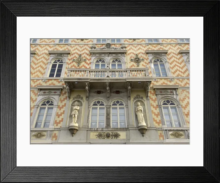 Framed Print : ITALY. Trieste. Palazzo Gopcevich (1850), in the Grand Canal. Architect: Giovanni Berlam. Architecture. AISA / Everett Collection**US SALES ONLY**