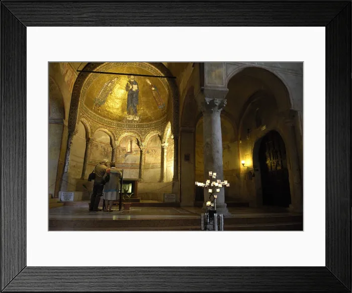 Framed Print : ITALY. Trieste. Cathedral of Saint Giusto. Cathedral of San Giusto. Altar where San Giusto's remains are placed. AISA / Everett Collection**US SALES ONLY** Framed Print : ITALY. Trieste. Cathedral of Saint Giusto. Cathedral of San Giusto. Altar where San Giusto's remains are placed. AISA / Everett Collection**US SALES ONLY**