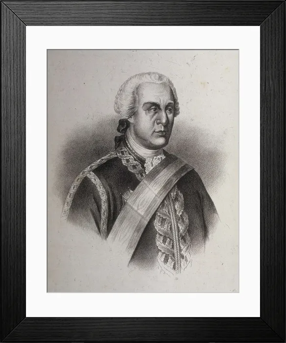 Framed Print : JOVELLANOS, Gaspar Melchor de (1744-1811). Portrait of Jovellanos. Engraving. AISA / Everett Collection**US SALES ONLY**