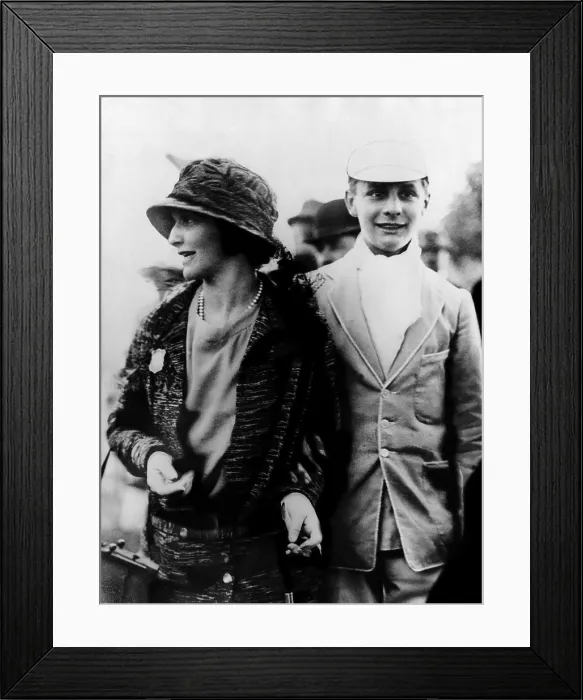 Framed Print : Nancy Astor, member of British Parliament, with her son William Waldorf Astor, 1923. Courtesy: CSU Archives / Everett Collection