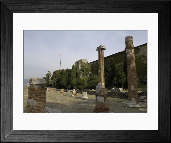 Framed Print : ITALY. Trieste. Remains of the Roman basilica in San Giusto hill. AISA / Everett Collection**US SALES ONLY**