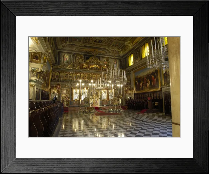 Framed Print : ITALY. Trieste. Interior of the Greek-orthodox church of San Nicol. AISA / Everett Collection**US SALES ONLY**