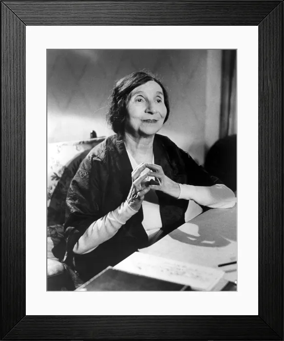 Framed Print : Wanda Landowska, harpsichordist, in the 1950s. Courtesy: CSU Archives  /  Everett Collection
