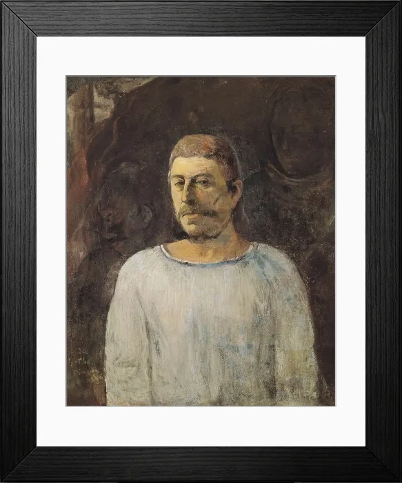 Framed Print : GAUGUIN, Paul (1848-1903). Self-portrait, close to Golgotha. 1896. Post-Impressionism. Oil on canvas. BRAZIL. Sao Paulo. Sao Paulo Museum of Art Framed Print : GAUGUIN, Paul (1848-1903). Self-portrait, close to Golgotha. 1896. Post-Impressionism. Oil on canvas. BRAZIL. Sao Paulo. Sao Paulo Museum of Art