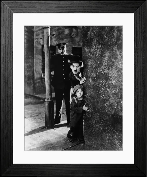 Framed Print : THE KID, Tom Wilson, Charles Chaplin, Jackie Coogan, 1921