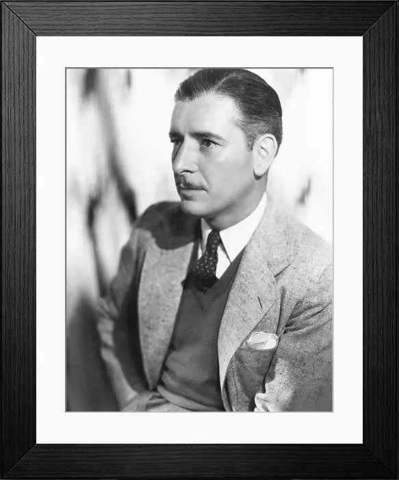 Framed Print : BULLDOG DRUMMOND STRIKES BACK, Ronald Colman, 1934, TM and copyright 20th Century Fox Film Corp. All rights reserved / Courtesy: Everett Collection