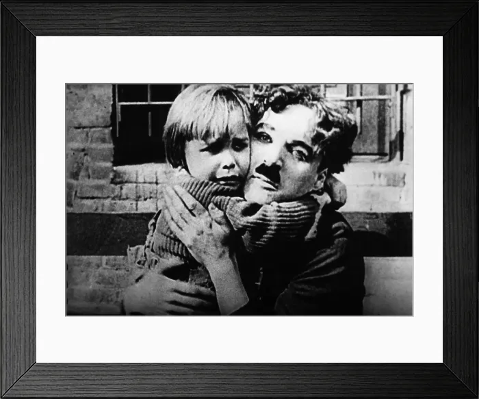 Framed Print : THE KID, Jackie Coogan, Charles Chaplin, 1921