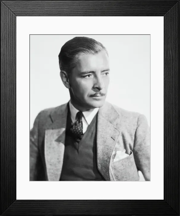Framed Print : BULLDOG DRUMMOND STRIKES BACK, Ronald Colman, 1934, TM & Copyright 20th Century Fox Film Corp. / courtesy Everett Collection Framed Print : BULLDOG DRUMMOND STRIKES BACK, Ronald Colman, 1934, TM & Copyright 20th Century Fox Film Corp. / courtesy Everett Collection
