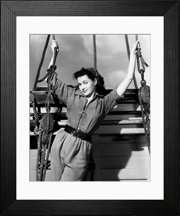 Framed Print : BUCCANEER'S GIRL, Yvonne De Carlo, 1950