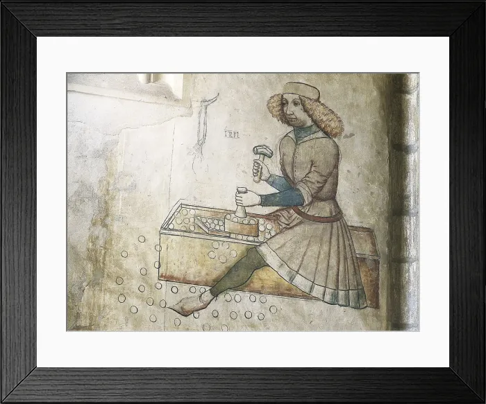 Framed Print : CZECH Rep.. Kutna Hora. St. Barbara Church. Coin minting. Gothic art. Fresco. AISA / Everett Collection (48346)**US SALES ONLY** Framed Print : CZECH Rep.. Kutna Hora. St. Barbara Church. Coin minting. Gothic art. Fresco. AISA / Everett Collection (48346)**US SALES ONLY**