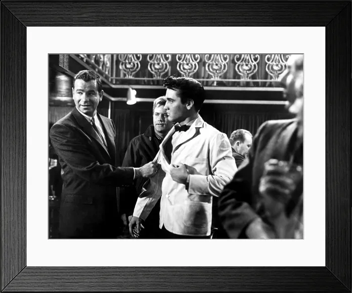 Framed Print : KING CREOLE, Walter Matthau, Vic Morrow, Elvis Presley, 1958