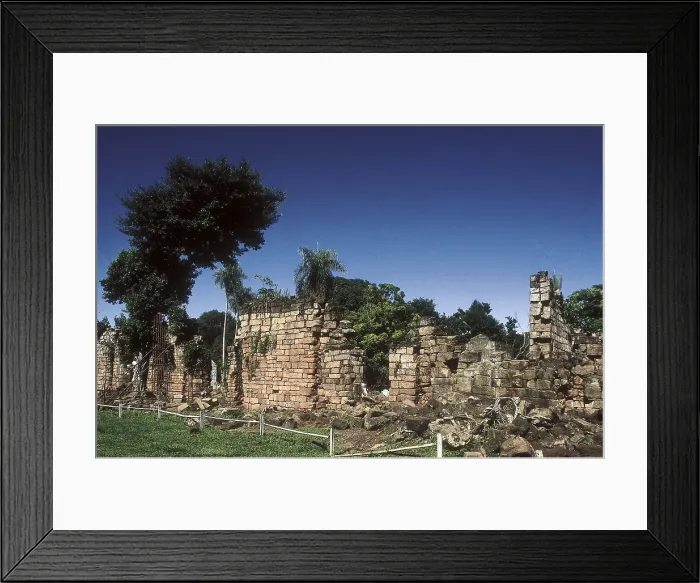 Framed Print : ARGENTINA. MISIONES. Santa Ana. Remaind of the temple in the Jesuit Mission of Santa Ana. AISA / Everett Collection (49768)**US SALES ONLY** Framed Print : ARGENTINA. MISIONES. Santa Ana. Remaind of the temple in the Jesuit Mission of Santa Ana. AISA / Everett Collection (49768)**US SALES ONLY**