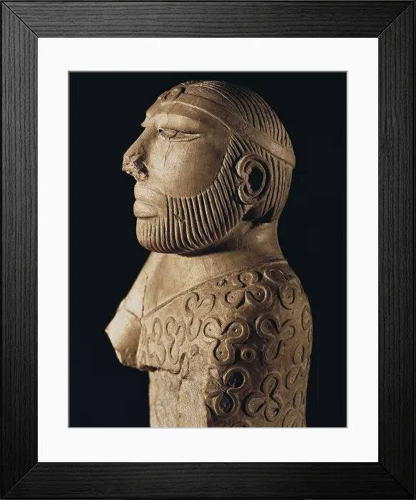 Framed Print : King-priest. ca. 2000 BC. Limestone. Bronze Age. Sculpture on rock. PAKISTAN. Karachi. National Museum of Pakistan. Proc: PAKISTAN. Mohenjo-Daro Framed Print : King-priest. ca. 2000 BC. Limestone. Bronze Age. Sculpture on rock. PAKISTAN. Karachi. National Museum of Pakistan. Proc: PAKISTAN. Mohenjo-Daro