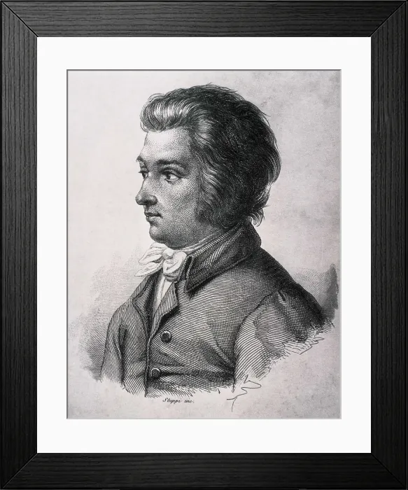 Framed Print : MOZART, Wolfgang Amadeus (1756-1791). Etching. AISA / Everett Collection**US SALES ONLY**