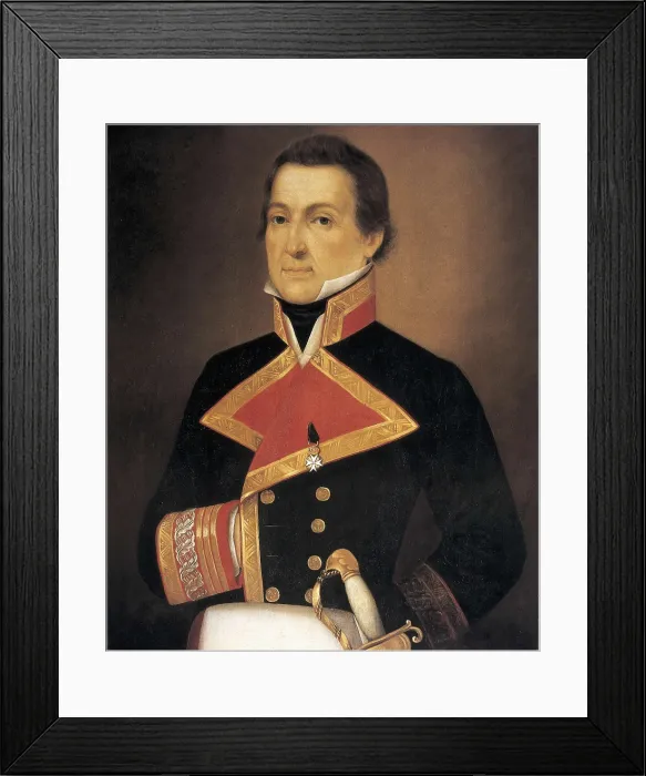 Framed Print : MALASPINA, Alejandro (1754-1809). Portrait of Alejandro Malaspina dressing a uniform of Brigadier of the Army. Oil on canvas. SPAIN. Madrid. Navy Museum Framed Print : MALASPINA, Alejandro (1754-1809). Portrait of Alejandro Malaspina dressing a uniform of Brigadier of the Army. Oil on canvas. SPAIN. Madrid. Navy Museum
