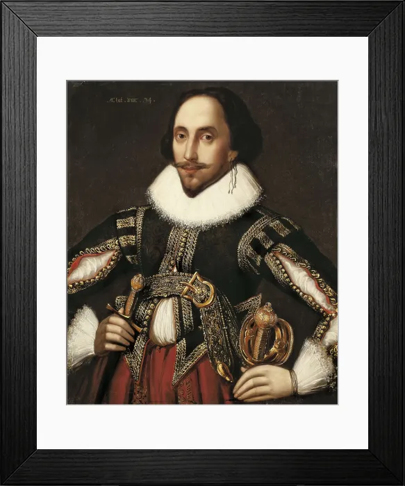 Framed Print : COBLITZ, Louis (1814-1863). William Shakespeare. 1847. Oil on canvas. FRANCE. Versailles. National Museum of Versailles. AISA / Everett Collection**US SALES ONLY** Framed Print : COBLITZ, Louis (1814-1863). William Shakespeare. 1847. Oil on canvas. FRANCE. Versailles. National Museum of Versailles. AISA / Everett Collection**US SALES ONLY**