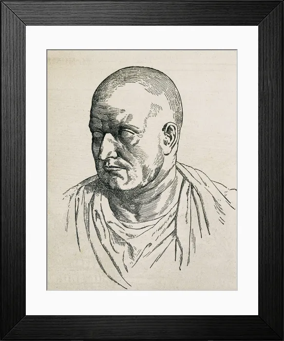 Framed Print : Scipio Africanus The Elder (235-183 BC). Etching. AISA / Everett Collection**US SALES ONLY**