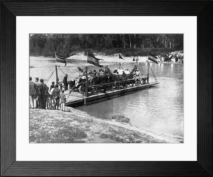 Framed Print : Spain (1925). The king Alfonso XIII visiting the reservoir of Guadalcacn. Image published in 'La Esfera' (16th May 1925). AISA / Everett Collection**US SALES ONLY**