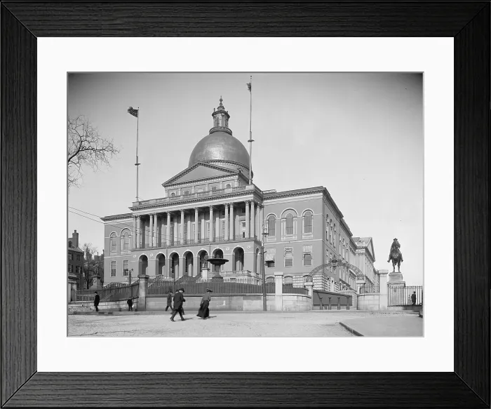 Framed Print : Massachusetts State House, Boston, ca. 1900
