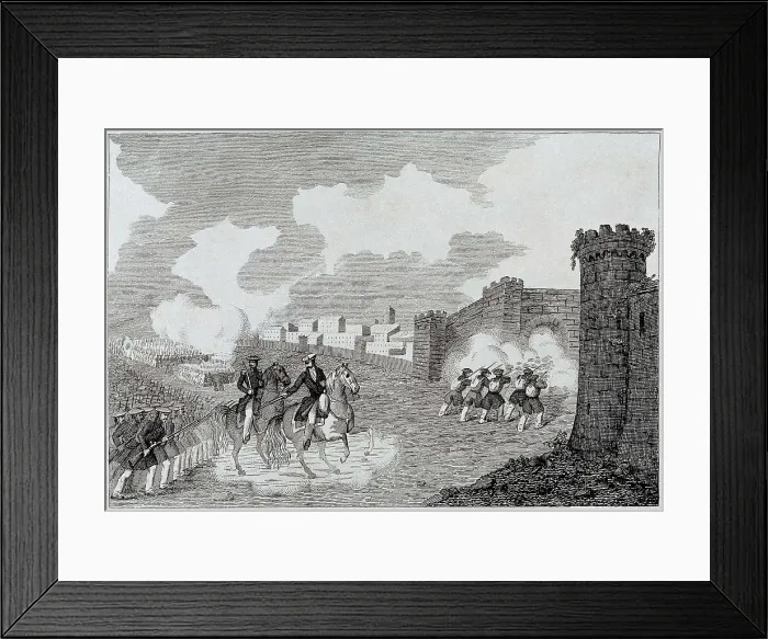 Framed Print : Spain. First Carlist War. Attack of Victoria. Engraving by Manuel Miranda. Engraving. SPAIN. Madrid. Romantic Museum. AISA / Everett Collection**US SALES ONLY**