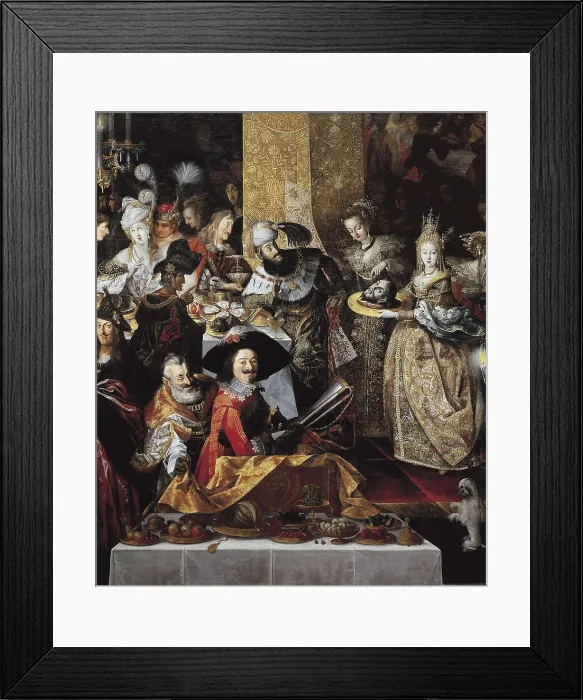 Framed Print : STROBEL, Barthel (1591-1642). The Beheading of John the Baptist. 1600s. Central detail