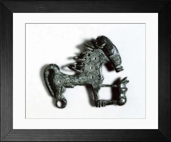 Framed Print : Horse fibula. ca. 850 BC. Iron Age. Jewelry. SPAIN. Burgos. Burgos Museum. Proc: SPAIN. Villanueva de Teba. AISA / Everett Collection**US SALES ONLY** Framed Print : Horse fibula. ca. 850 BC. Iron Age. Jewelry. SPAIN. Burgos. Burgos Museum. Proc: SPAIN. Villanueva de Teba. AISA / Everett Collection**US SALES ONLY**