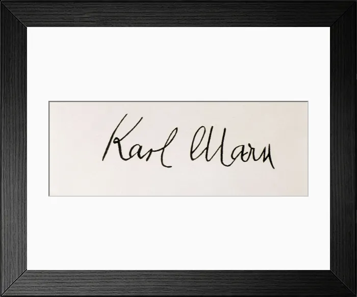 Framed Print : MARX, Karl (1818-1883). Karl Marx's signature. SPAIN. Barcelona. Biblioteca de Catalunya (National Library of Catalonia). AISA / Everett Collection**US SALES ONLY** Framed Print : MARX, Karl (1818-1883). Karl Marx's signature. SPAIN. Barcelona. Biblioteca de Catalunya (National Library of Catalonia). AISA / Everett Collection**US SALES ONLY**