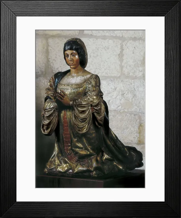 Framed Print : SILO, Diego de (1495-1563); BIGARNY or VIGARNY, Felipe (1475-1542). Isabella of Castile in Prayer. 1520-1522. SPAIN. Granada. Royal Chapel. Polychrome wood. Renaissance art Framed Print : SILO, Diego de (1495-1563); BIGARNY or VIGARNY, Felipe (1475-1542). Isabella of Castile in Prayer. 1520-1522. SPAIN. Granada. Royal Chapel. Polychrome wood. Renaissance art
