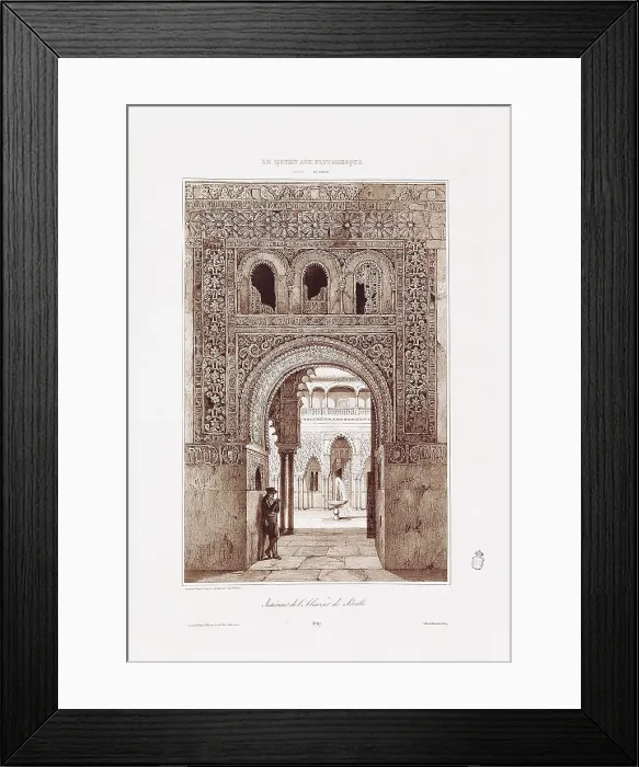 Framed Print : Sevilla (19th c.). Interior of the Alczar. Litography. SPAIN. Madrid. National Library. AISA / Everett Collection**US SALES ONLY** Framed Print : Sevilla (19th c.). Interior of the Alczar. Litography. SPAIN. Madrid. National Library. AISA / Everett Collection**US SALES ONLY**
