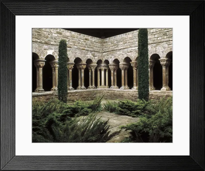 Framed Print : Monastery of St. 12th c. SPAIN. L'Estany. Monastery of Santa Maria de l'Estany. Cloister. Romanesque art. Architecture. AISA / Everett Collection**US SALES ONLY** Framed Print : Monastery of St. 12th c. SPAIN. L'Estany. Monastery of Santa Maria de l'Estany. Cloister. Romanesque art. Architecture. AISA / Everett Collection**US SALES ONLY**