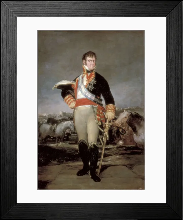 Framed Print : GOYA Y LUCIENTES, Francisco de (1746-1828). King Ferdinand VII. 1814. Oil on canvas. SPAIN. Madrid. Prado Museum. AISA / Everett Collection**US SALES ONLY**