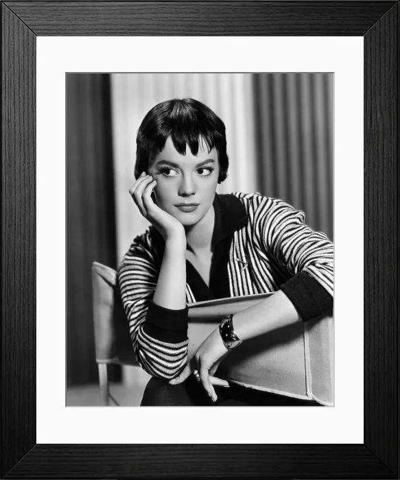 Framed Print : THE BURNING HILLS, Natalie Wood, 1956