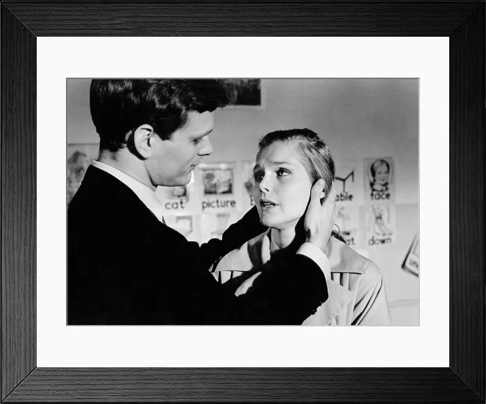 Framed Print : BUNNY LAKE IS MISSING, Keir Dullea, Carol Lynley, 1965