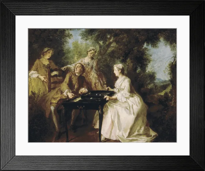 Framed Print : Lancret, Nicolas (1690-1743). The Four Times of the Day: Afternoon. 1739 - 1741. Oil on copper. Rococo. Oil. UNITED KINGDOM. London. National Gallery Framed Print : Lancret, Nicolas (1690-1743). The Four Times of the Day: Afternoon. 1739 - 1741. Oil on copper. Rococo. Oil. UNITED KINGDOM. London. National Gallery