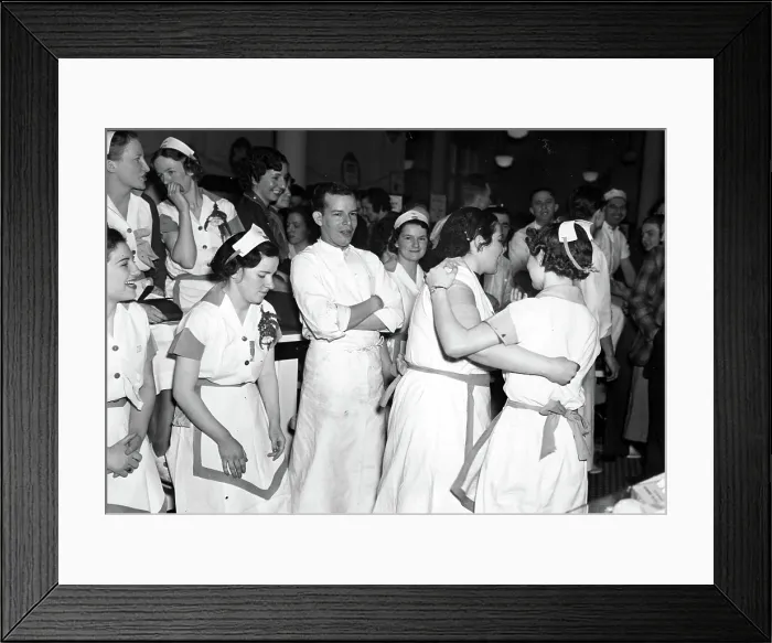 Framed Print : WOOLWORTH STRIKE-Members of the Dept. Store Workers employed by the FW Woolworth chain stores, started a sit-down strike in the 14th St. store in NY. 3 / 17 / 37