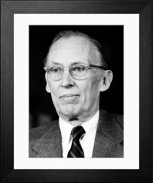 Framed Print : Lewis F. Powell, Jr. appears before the Senate judiciary committe. President Richard Nixon nominated him to the Supreme Court, 1971. Courtesy: CSU Archives / Everett Collection