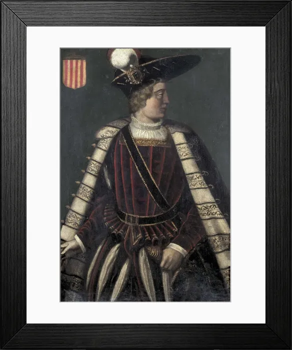 Framed Print : ARIOSTO, Filippo (16th century). Wilfred II or Borrell I. 1587-1588. Oil on canvas. SPAIN. Barcelona. Montjuic Castle Military Museum. AISA / Everett Collection**US SALES ONLY** Framed Print : ARIOSTO, Filippo (16th century). Wilfred II or Borrell I. 1587-1588. Oil on canvas. SPAIN. Barcelona. Montjuic Castle Military Museum. AISA / Everett Collection**US SALES ONLY**